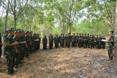 Trên thao trường “Sáng mãi Điện Biên”