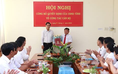 Ông Hà Minh Dảo giữ chức Phó Giám đốc Sở Khoa học và Công nghệ