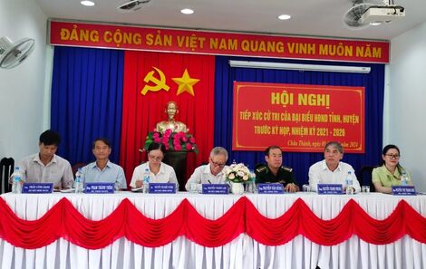 Đại biểu HĐND tỉnh, huyện tiếp xúc cử tri huyện Châu Thành