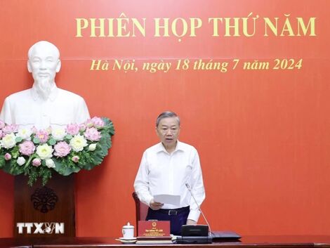 Chủ tịch nước Tô Lâm chủ trì Phiên họp thứ 5 Hội đồng Quốc phòng và An ninh