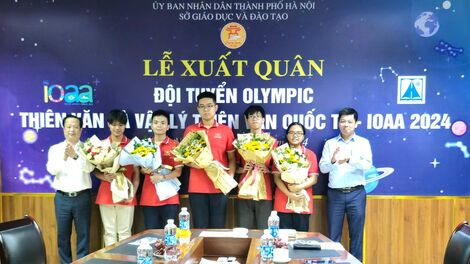 5 học sinh Hà Nội dự thi Olympic thiên văn và vật lý thiên văn quốc tế