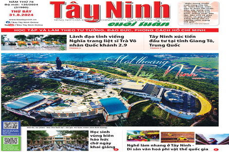 Điểm báo in Tây Ninh ngày 31.08.2024