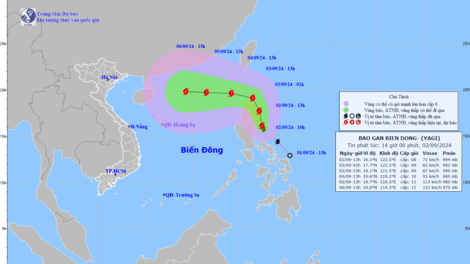 Bão Yagi sẽ vào Biển Đông, khả năng đạt cường độ mạnh