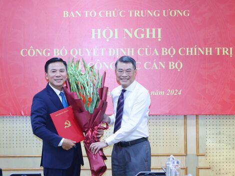 Bộ Chính trị điều động, phân công đồng chí Đỗ Trọng Hưng giữ chức Phó Trưởng Ban Tổ chức Trung ương